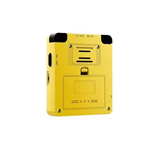 Rumas Handheld Game Console, Portable Game Console 2.6 -inch Screen Linux System Compatible with Multiple Simulators DDRII 128 MB RAM 16 GB of RAM (Yellow)