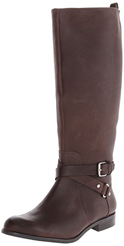 Enzo Angiolini Women s Daniana Riding Boot, Dark Brown, 5 M US