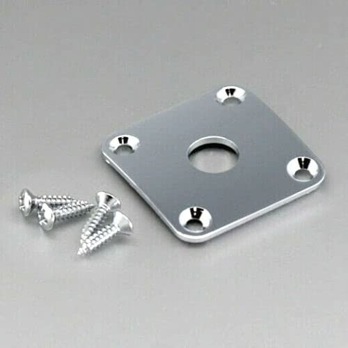 Gotoh JCB-4C Les Paul Style Jack Plate with Screws - Chrome