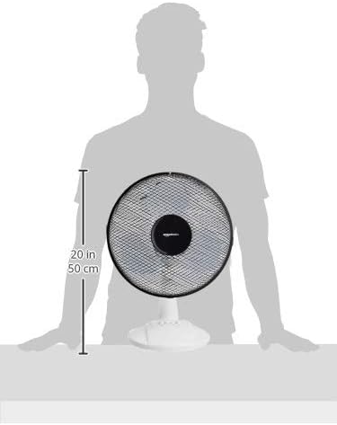 Amazon Basics 3 Speed Oscillating Table Desk Fan 40w Black Uk Amazon Co Uk Home Kitchen