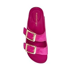 Madden Girl Women's Bodiee Slide Sandal, Fuschia