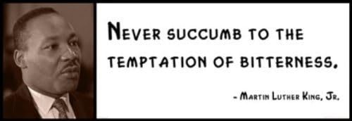 Vinylz Art Wall Quote - Martin Luther King, Jr. - Never Succumb to The Temptation of Bitterness.
