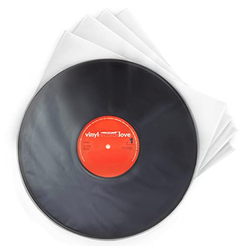 Schallplatten Innenhüllen 12" | 50 Stück Vinyl Hüllen | Plattenhüllen Transparent | Optimaler Schutz | LP Schutzhüllen | Antistatisch Vinyl Sleeves thumbnail 1