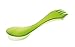 Light My Fire Original BPA-Free Tritan Spork with Full-Sized Spoon, Fork and Serrated Knife Edge, Transparent Green