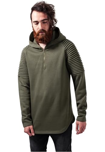 Urban Classics Pleat Sleeves Terry Hoody Sweat-Shirt à Capuche, Vert (Olive 176), M Homme