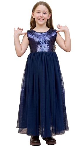 Topmaker Couture Gold Sequin Glitter Flower Girl Birthday Party Dress