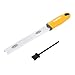 Cheese Grater & Zester, Stainless Steel Blade + Protective Cover - Cheese, Lemon, Chocolate & Vegetables Grater, Simi-Soft,Ergonomically Designed Handle for Comfort (yellow)
