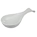 Home Basics (White) Ceramic Spoon Rest, 10.50