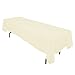 Gee Di Moda Rectangle Tablecloth - 60 x 126 Inch Ivory Table Cloth for 8 Foot Rectangle Table - Heavy Duty Washable Fabric - for 8 Ft Buffet Table, Holiday Party, Dinner, Wedding & Baby Shower