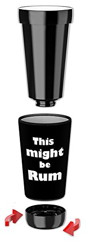 Mugzie 16 Ounce Travel Mug/Drink Cup with Removable Insulated Wetsuit Cover - Might be Rum