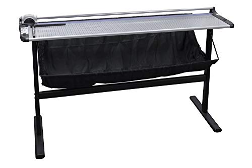 United RT51S 51" Rotary Paper Trimmer with Stand and Fabric Catch Tray, 10 Sheet Capacity, Office and Craft