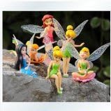 Anime Cartoon Tinkerbell Fairy PVC Action Figure Toys Girls Dolls Gift 6pcs/set by Dinglongshan