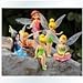 Anime Cartoon Tinkerbell Fairy PVC Action Figure Toys Girls Dolls Gift 6pcs/set by Dinglongshan