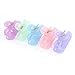 uxcell 5pcs Women Assorted Color Plastic Spring Loaded Luminous Hair Claw Pin Clip