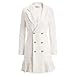 AOMEI Blazer Dress For Office Lady With Pleated Button Closure