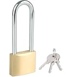 Fuaxat Solid Brass Padlock with 3 Keys, 3Inch Long