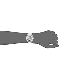 Invicta "Colección de personajes Acero Inoxidable y Silicona Reloj Casual De Cuarzo De La Mujer, color: blanco (Modelo: 24906)