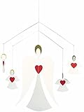 Flensted Mobiles Angel Family Hanging Mobile - 14 Inches Cardboard