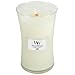 WoodWick Large Hourglass Candle, Linen, 21.5 oz
