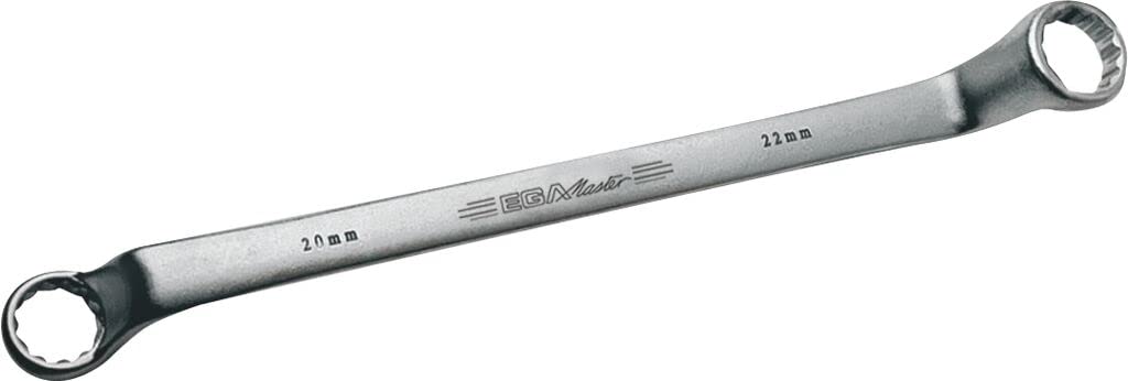 Ega Master 61779 - Double Offset Ring Wrench 14-15 Mm Aerospatial Chrome Plating