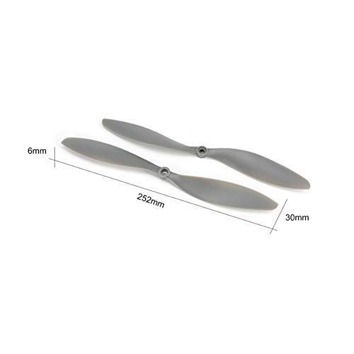 Liobaba 4 Pairs CW/CCW Propeller Props Spare Props Blade F450 RC Drone Quadcopter Aircraft UAV Spare Parts Accessories Component Grey - Thumbnail 6