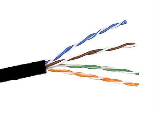 Belkin CAT 5E 24AWG SOLID PVC CB 4PAIR; 1000 BLACK (A7L504-1000-BLK)