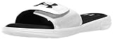 Under Armour Men's Ignite V Slide, White (100)/Black, 12