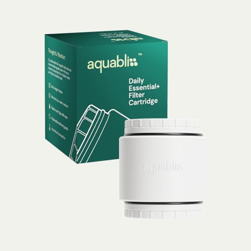 Aquabliss SFC500 Daily Essential+ Filter Cartridge | 44% more filter media with coconut shell carbon for tougher water. Replace every 3-6 months depending on water quality