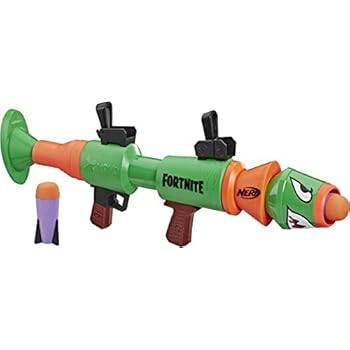 NERF Fortnite Rl Blaster -- Fires Foam Rockets -- Includes 2 Official Fortnite Rockets -- for Youth, Teens, Adults