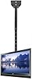 VideoSecu Adjustable Ceiling TV Mount Fits most 26-55" LCD LED Plasma Monitor Flat Panel Screen Display with VESA 400x400 400x300 400x200 300x300 300x200 200x200 200x100mm MLCE7 1OB