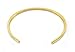 COUYA Elegant Cute Stainless Steel Bracelets Blanks Gold Plated Open Cuff Bangle Bracelets for Ladies Men