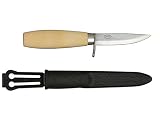 Morakniv Wood Carving Junior 73/164 Knife with Carbon Steel Blade, 3.0-Inch
