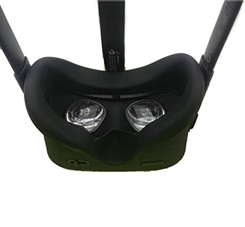 LICHIFIT Zacht anti-zweet siliconen VR-oogmasker voor Oculus Quest VR headset wasbare anti-lekbescherming oogafdekking… - Afbeelding 3