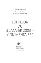 Loi Fillon du 3 janvier 2003, commentaires