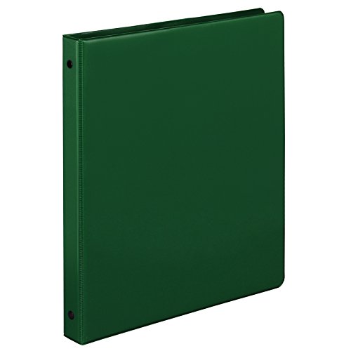 Samsill .5 Inch Value Document Storage 3 Ring Binder, Round Ring, 11 x 8.5 Inches, Green (11104)