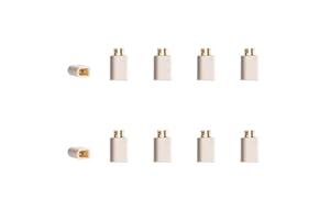 SPARKHOBBY 10pcs BT2.0 Connector Male Upgrade Banana Pin Plug Suitable for 1S Tiny Whoop Brushless Drones Parts (10pcs BT2.0 Male)