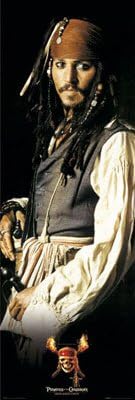 Pirates Of The Caribbean 2 - Door Movie Poster (Jack Sparrow / Johnny Depp)