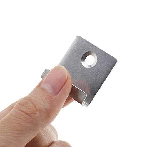 Terrassendielen Anfangs/Endklammer 8mm Decking Versteckt Anlasser Verschluss Board Clip mit Selbstschneidender Schraube… – Bild 8