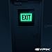 Exit Photoluminescent Signs Stickers - 2 Pack 10x7 Inch - Premium Self-Adhesive Glow in The Dark Vinyl, Laminated for Ultimate UV, Weather, Scratch, Water and Fade Resistance, Indoor & Outdoor