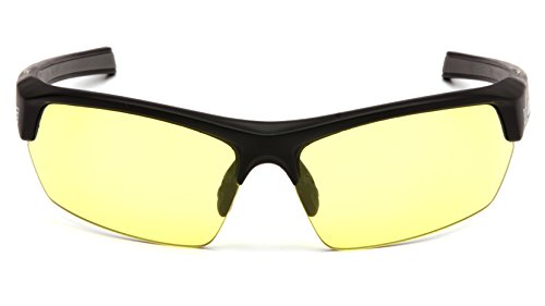 Venture Gear Tensaw Half-Frame High Performance Safety Eyewear, Black Frame, Yellow, Anti-Fog Lens - Thumbnail 3