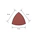 Exsart 60 Pcs Triangular Hook & Loop Abrasive Paper Sandpaper Sanding Sheets for Wood Universal Oscillating Fein Dremel Bosch Makita Rockwell
