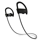 Hussar Bluetooth Headphones, Wireless Sports Earphones with Mic, IPX7 Waterproof, HD Sound with Bass, Noise Cancelling, Secure Fit, 8 hours playtime for iPhone Android