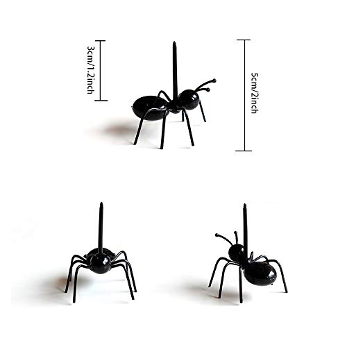 image for 36 Pcs Ant Food Picks,Hapy Shop Animal Fruit Toothpicks Reusable Desse