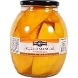 Del Destino Organic Sliced Mangos In Natural Juice 42 Oz Jar