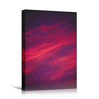 Canvas Wall Art Colored Gas Abstract Colorful Decorative Elements Mixed Media Multicolor Swirly - 12x18 inches