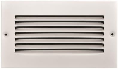 Truaire 8 In. X 4 In. White Stamped Return Air Grille