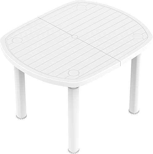 Duramax Robuster Garten quadratischer Kunststoff 1x1 Meter mit Sonnenschirmhalter, Indoor & Outdoor Tisch… – Bild 3