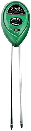 Soil pH Meter, 3-in-1 Soil Test Kit For Moisture, Light &amp; pH, A Must Have For Home And Garden, Lawn, Farm, Plants, Herbs &amp; Gardening Tools,Plant Care Soil Tester (No Battery Needed)