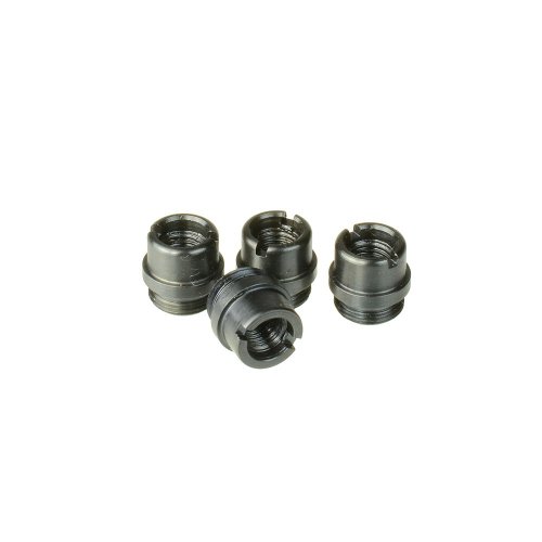 1911 grip screw bushings with blue finish x4 pcs