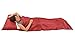 Red Artificial Silk Single Sleepsack Sleeping Bag Liner 210x90cm